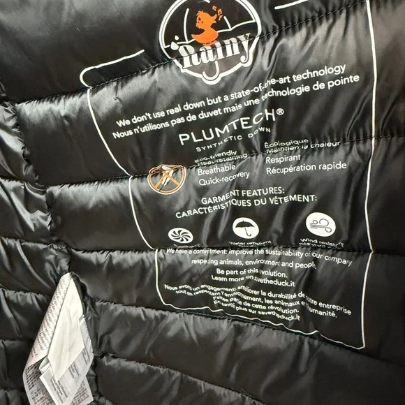 EUC Save the Duck rainy Matty jacket. Green black size 3 (Large) - Picture 8 of 10